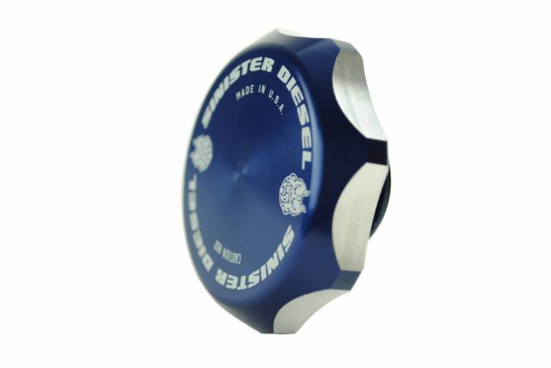 Ford F-250 Engine Bay Caps - Sinister Diesel - Billet Cap Kit - Blue - `03-`07